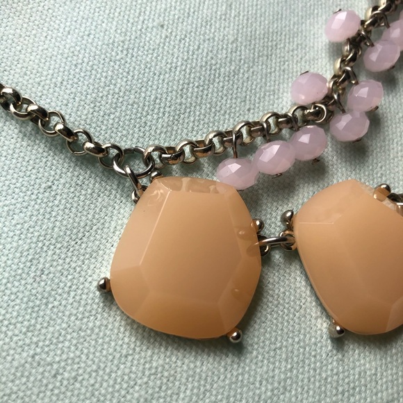 Peachy Pink Statement Necklace - Picture 3 of 5